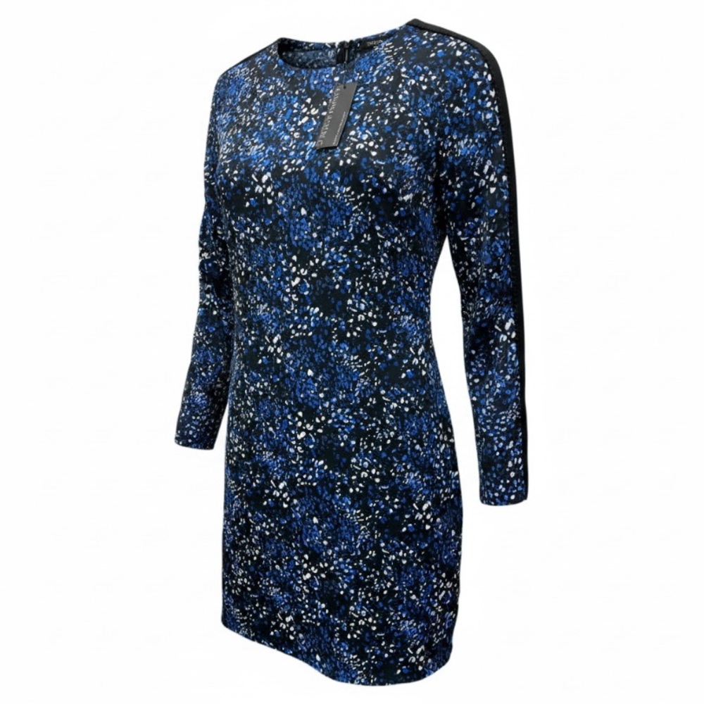 Banana Republic Blue and Black Long Sleeve Dress size 8